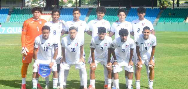 Integrantes del equipo dominicano que participa en el Grupo E del Clasificatorio Sub-17 de Concacaf.