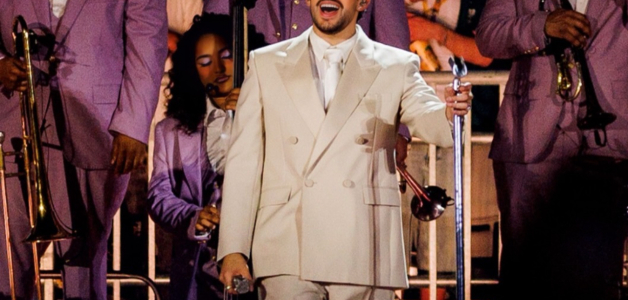 Bad Bunny durante su primer concierto en Brasil, el 20 de febrero de 2026.