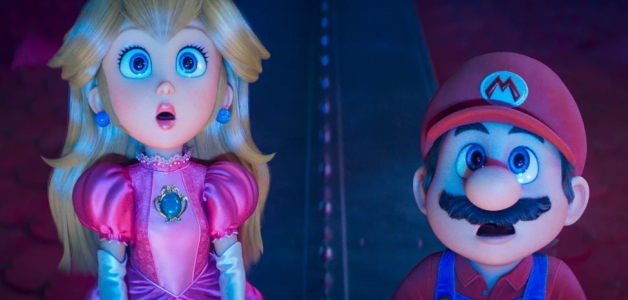 Esta imagen, difundida por Universal Pictures, muestra a la Princesa Peach, con la voz de Anya Taylor-Joy (izquierda), y a Mario, con la voz de Chris Pratt, en una escena de “The Super Mario Galaxy Movie”. (Nintendo and Illumination/Universal Pictures via AP)
