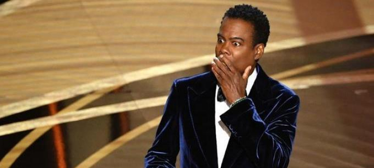 Humorista Chris Rock durante los Premios Óscar 2022