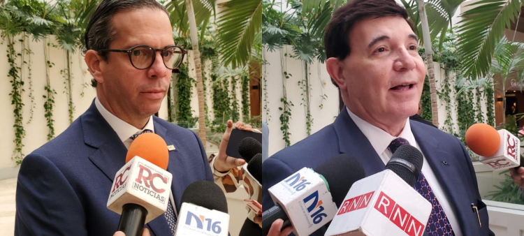 Los presidentes del Conep, AIRD y ANJE.