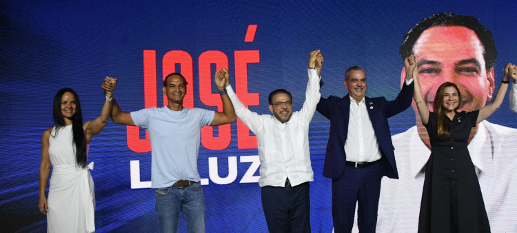 José Laluz realizó un acto para apoyar la candidatura del presidente Luis Abinader.