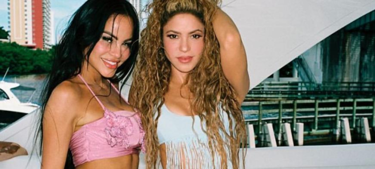Natti Natasha y Shakira en el video de “Soltera”
