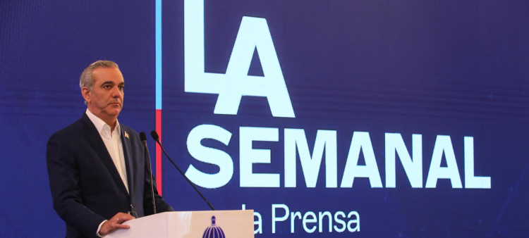 El presidente Luis Abinader en su participación en La Semanal del lunes 31 de marzo de 2025