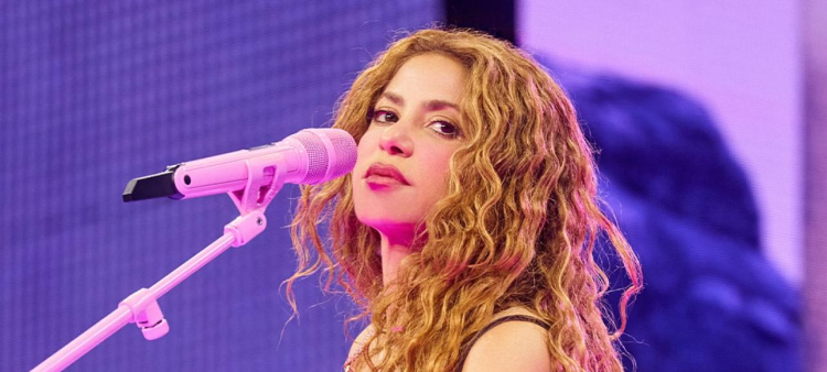 Shakira durante su concierto en Toronto, Canadá.