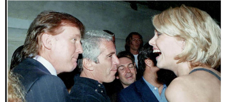 Donald Trump junto a Jeffrey Epstein