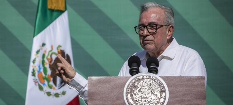 El gobernador de Sinaloa, Rubén Rocha Moya en Mazatlán, estado de Sinaloa, México, el 8 de abril de 2024