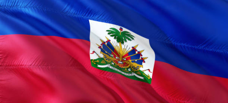 Bandera haitiana.