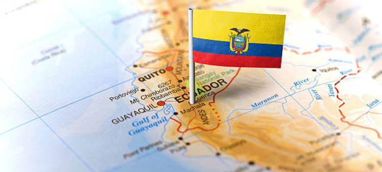 Imagen ilustrativa de la bandera de ecuador ubicada en el mpa mundi.