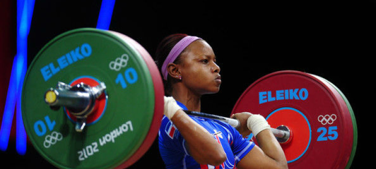 Beatriz Pirón, veterana atleta de los 49 kilogramos.