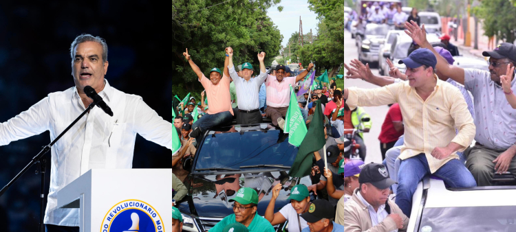 Campañas electorales del Partido Revolucionado Moderno, la Fuerza del Pueblo y el Partido de la Liberación Dominicana