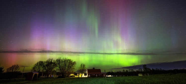 Aurora boreal en Maine