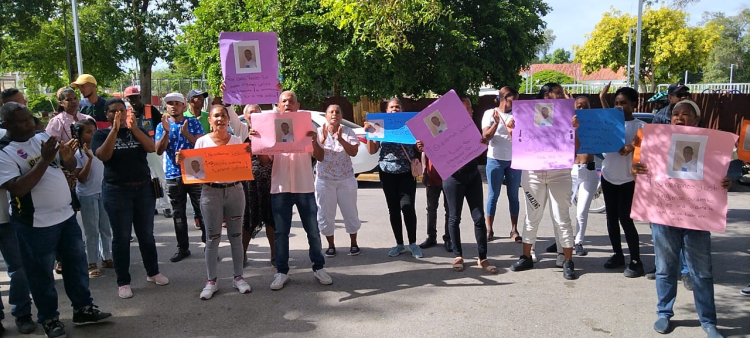 Protesta por la muerte de Frank Carvajal