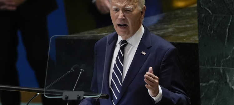 El presidente estadounidense, Joe Biden, habla en la 79ma sesión de la Asamblea General de Naciones Unidas, el martes 24 de septiembre de 2024, en la sede del organismo.