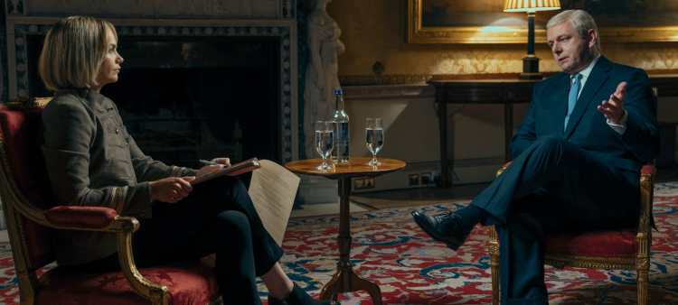 Ruth Wilson and Michael Sheen in 'A Very Royal Scandal.'