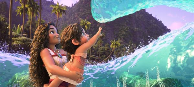 Fotografía cedida por Disney de un fragmento de la pelicula Moana 2. La joven polinesia Moana (Vaiana en España) regresa "más madura" en su segunda película de animación y con una misión aún más épica que la que atravesó durante su primera entrega.