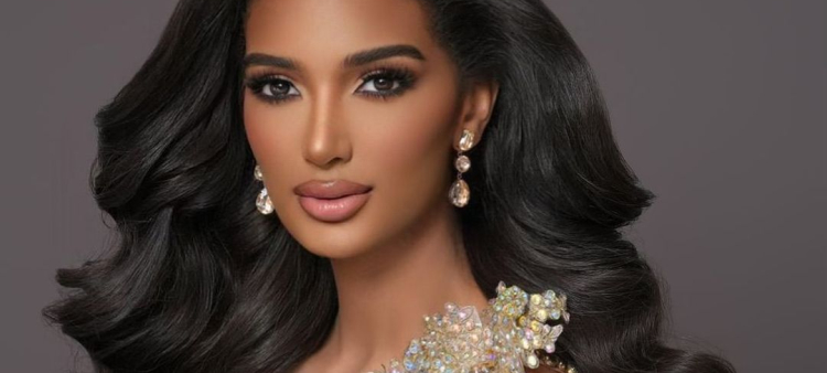 Celinee Santos luce su corona tras ganar Miss RD Universo 2024.