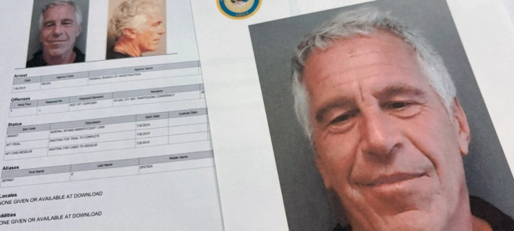 Documento del departamento de justicia sobre Jeffrey Epstein.