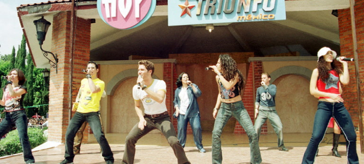 Los integrantes del reality show (operacion triunfo México).