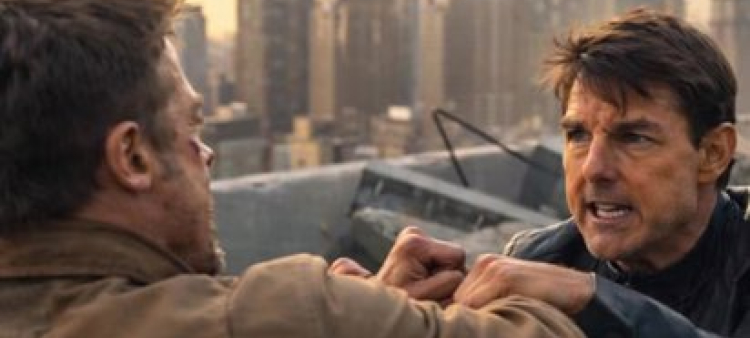 Escena de Brad Pitt y Tom Cruise