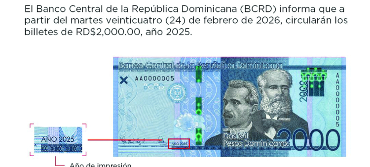 Los billetes mantienen las mismas medidas de seguridad.
