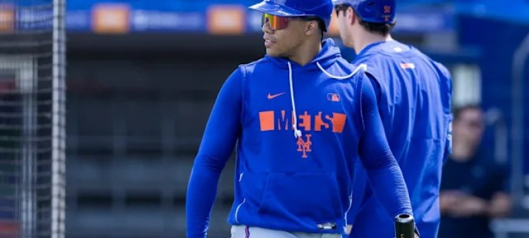 Juan Soto tuvo su debutr este sábado en la pretempodada con los Mets.
