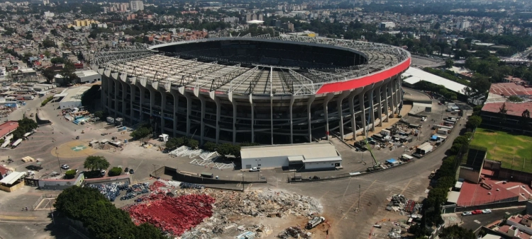 Vista del estadio Azteca de la Ciudad de México, el 3 de marzo de 2026.