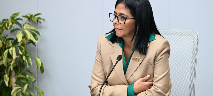 La presidenta interina de Venezuela, Delcy Rodríguez