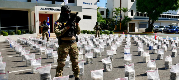 Cocaína incautada en Pedernales.
