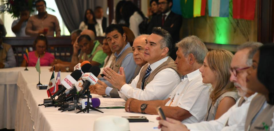 Presidente de la Conferencia Permanente de Partidos Políticos de América Latina y el Caribe (Copppal), Alejandro Moreno Cárdenas