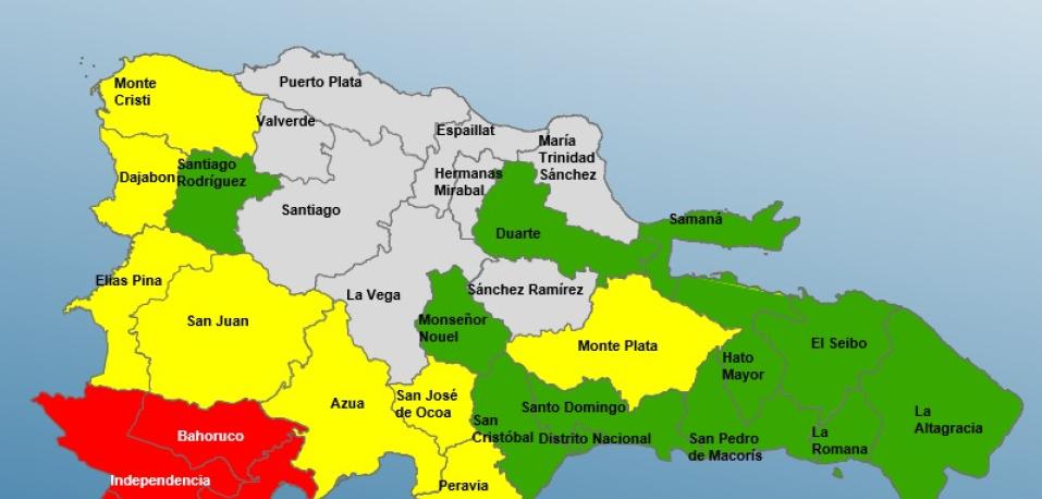 COE reduce a 24 provincias en alerta por huracán Melissa