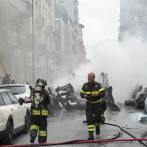 Fuerte explosión en el centro de Milán provoca una gran nube de humo negro