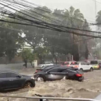 Fuertes lluvias provocaron inundaciones en Santiago