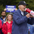 Biden, el primer presidente que se suma a una protesta de obreros