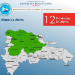 12 provincias en alerta verde por vaguada