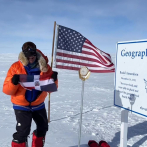Con la bandera en alto, Thais Herrera llega al Polo Sur