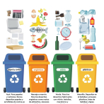 Contenedores de reciclaje: para cada residuo, un color