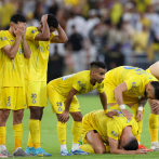 Cristiano Ronaldo llora luego de la derrota de su equipo en una final del fútbol árabe