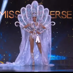 Así luce Celinee Santos el traje típico en la preliminar del Miss Universo