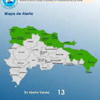 COE aumenta a 13 provincias en alerta verde
