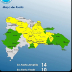 COE elevó a 13 provincias a alerta amarilla por condiciones climáticas