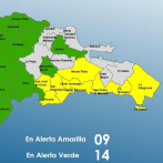Nueve localidades en alerta amarilla y 14 en verde ante paso de onda tropical