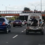 Camioneta recorre túnel de Las Américas con dos menores detrás pese a vigilancia de unidad Águila