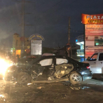Accidente en autopista San Isidro provoca gran taponamiento en la zona