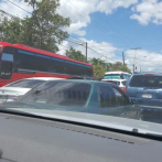 Gran taponamiento en carretera de Azua que conduce a Santo Domingo