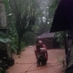 Crecida del río Blanco inunda decenas de viviendas en Sabana del Puerto, Monseñor Nouel