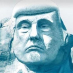 Esculpir a Trump en un glaciar para demostrar el cambio climático