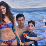 Ana Bárbara de vacaciones en Punta Cana con sus hijos
