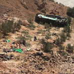 Al menos 8 muertos tras caída de un autobús a un río en el centro de Perú