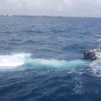 Armada recupera lancha hundida en mar Caribe